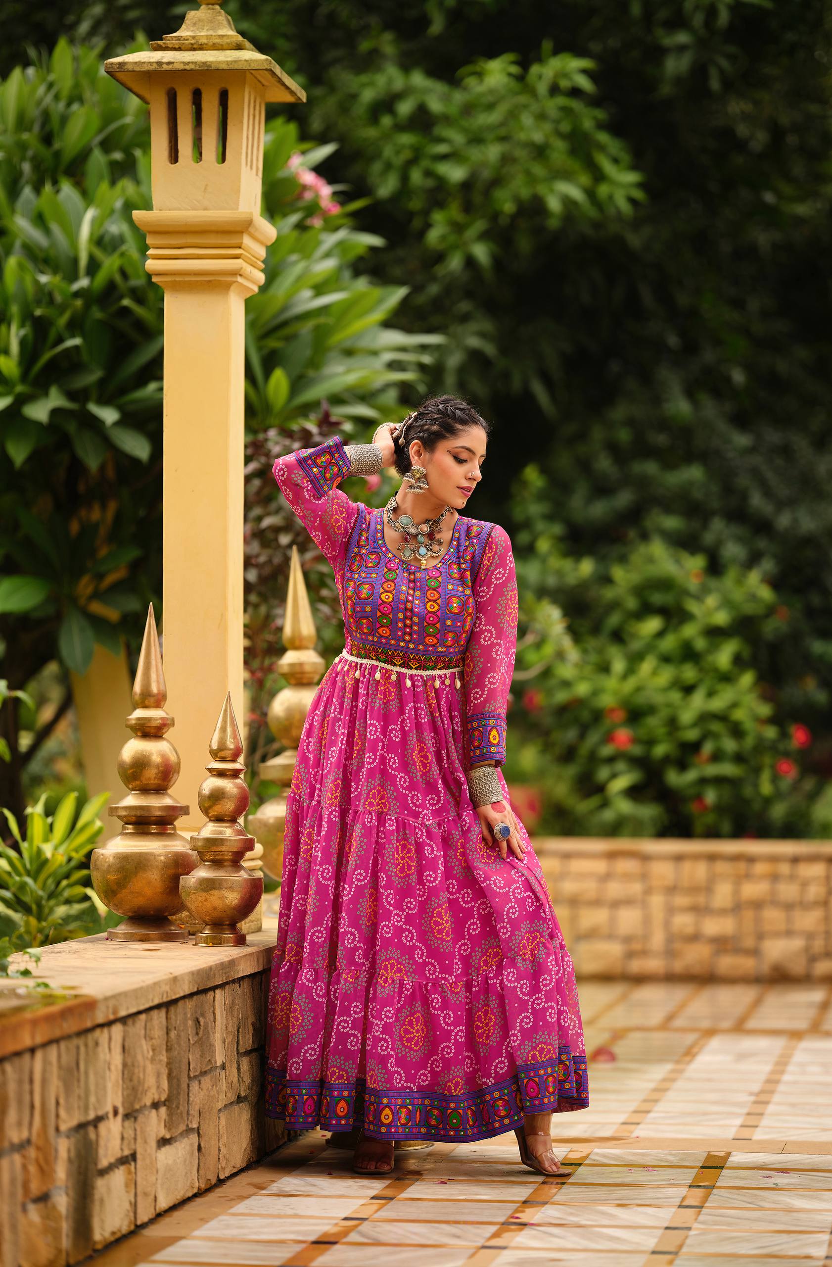 Pink Printed Kurti for Women