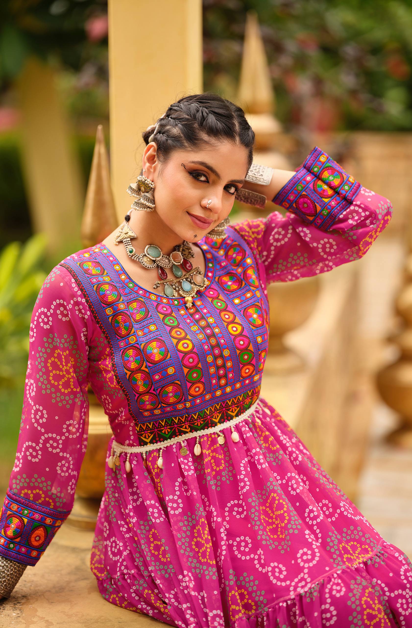 Pink Printed Kurti for Women