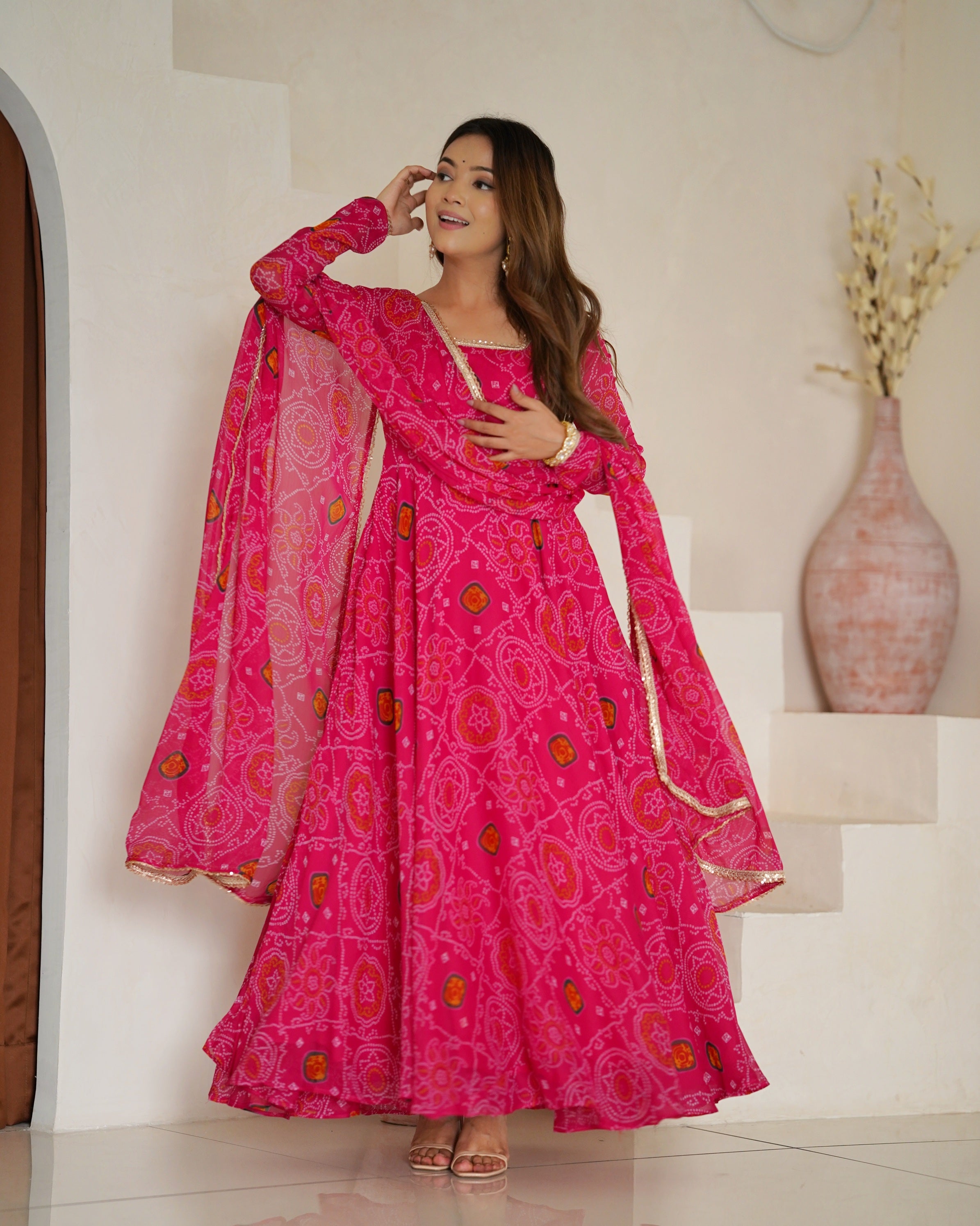 Women's Designer Anarkali Suit – Embroidered Party Wear Ethnic Gown