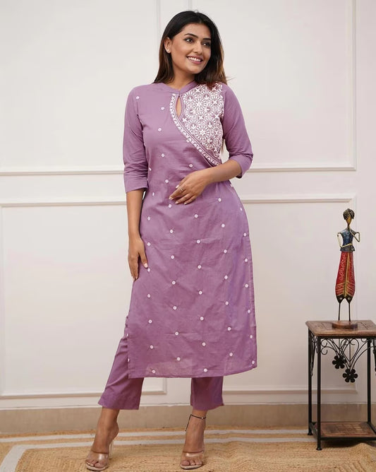 Pink Kurta Set For Women