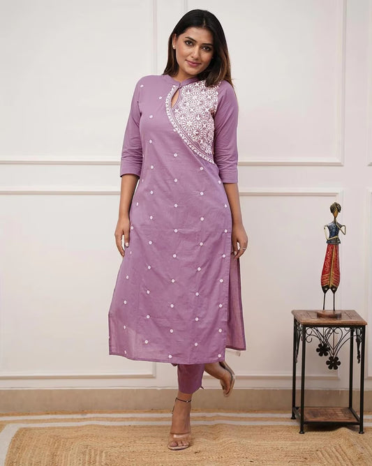 Pink Kurta Set For Women