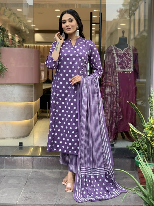 Elegant Purple Kurta Set for Women – Festive & Party Ethnic Wear