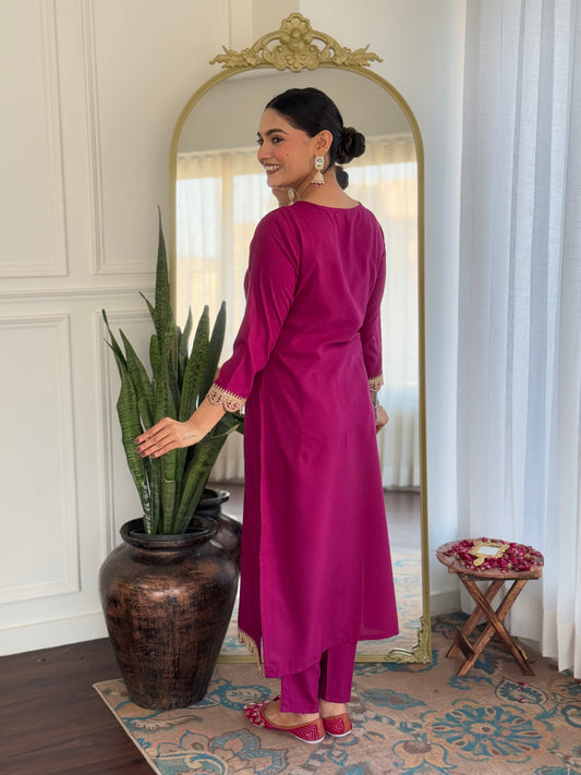 Violet Vibes Purple Kurta set