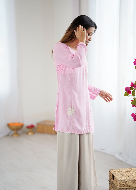 Charming Pink Tunic for Women – Ethnic & Casual Wear