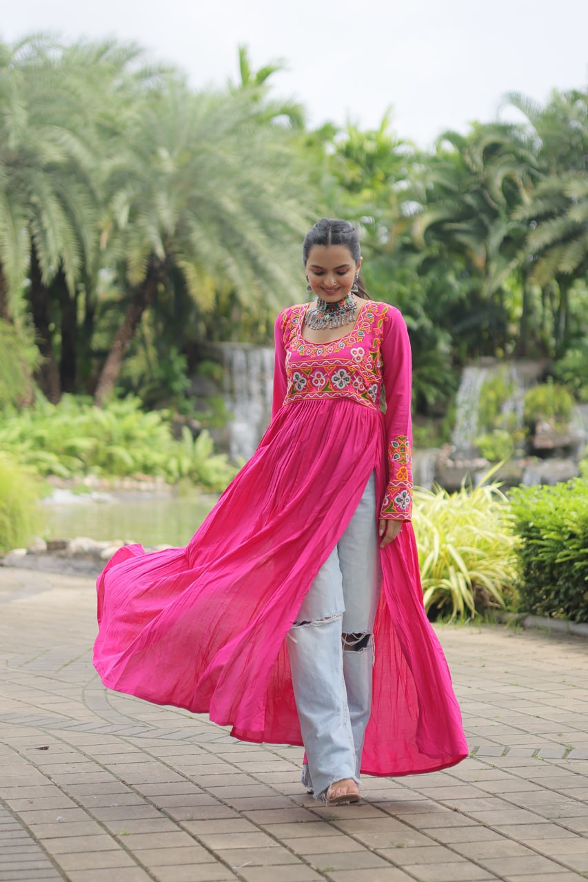Pink Kurta Set For Festival Special
