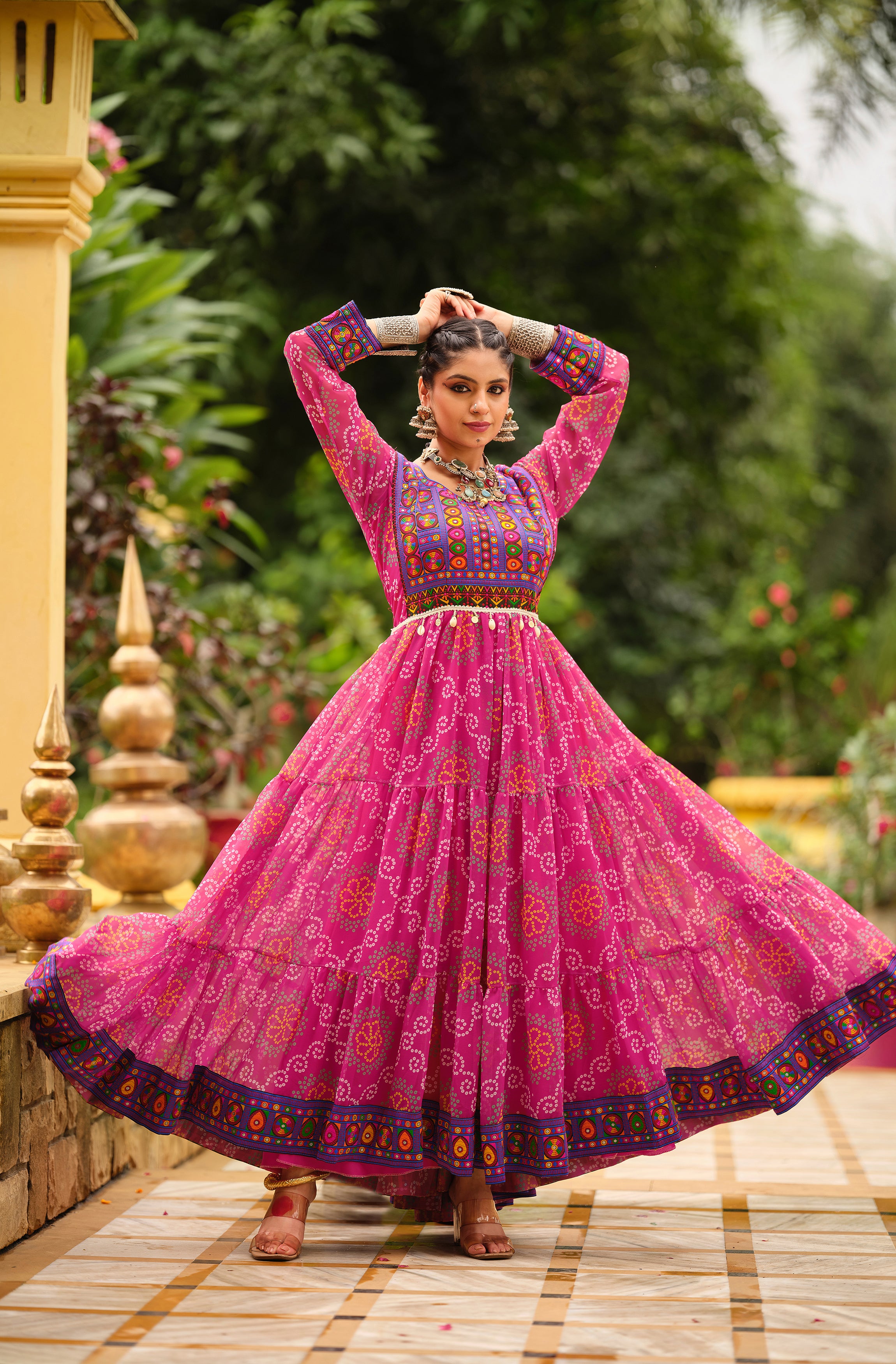 Pink Printed Kurti for Women
