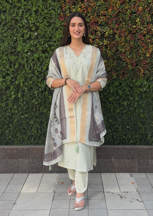 Subtle Sophistication Pista Kurta Set