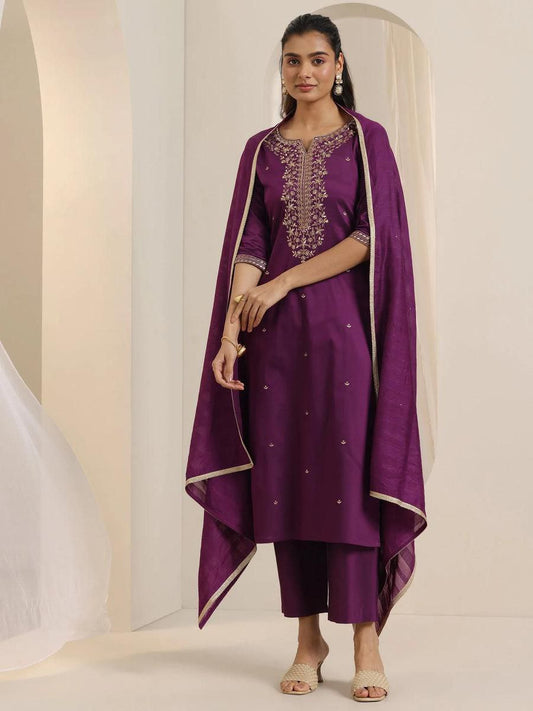 Royal Purple Kurta Set for Women