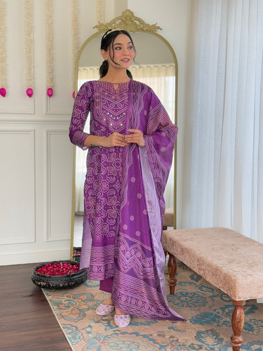 Trending Wera Purple Kurta Set For Women