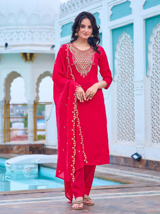 Trending Women Wear Kurta Set Zari And Sequence Work