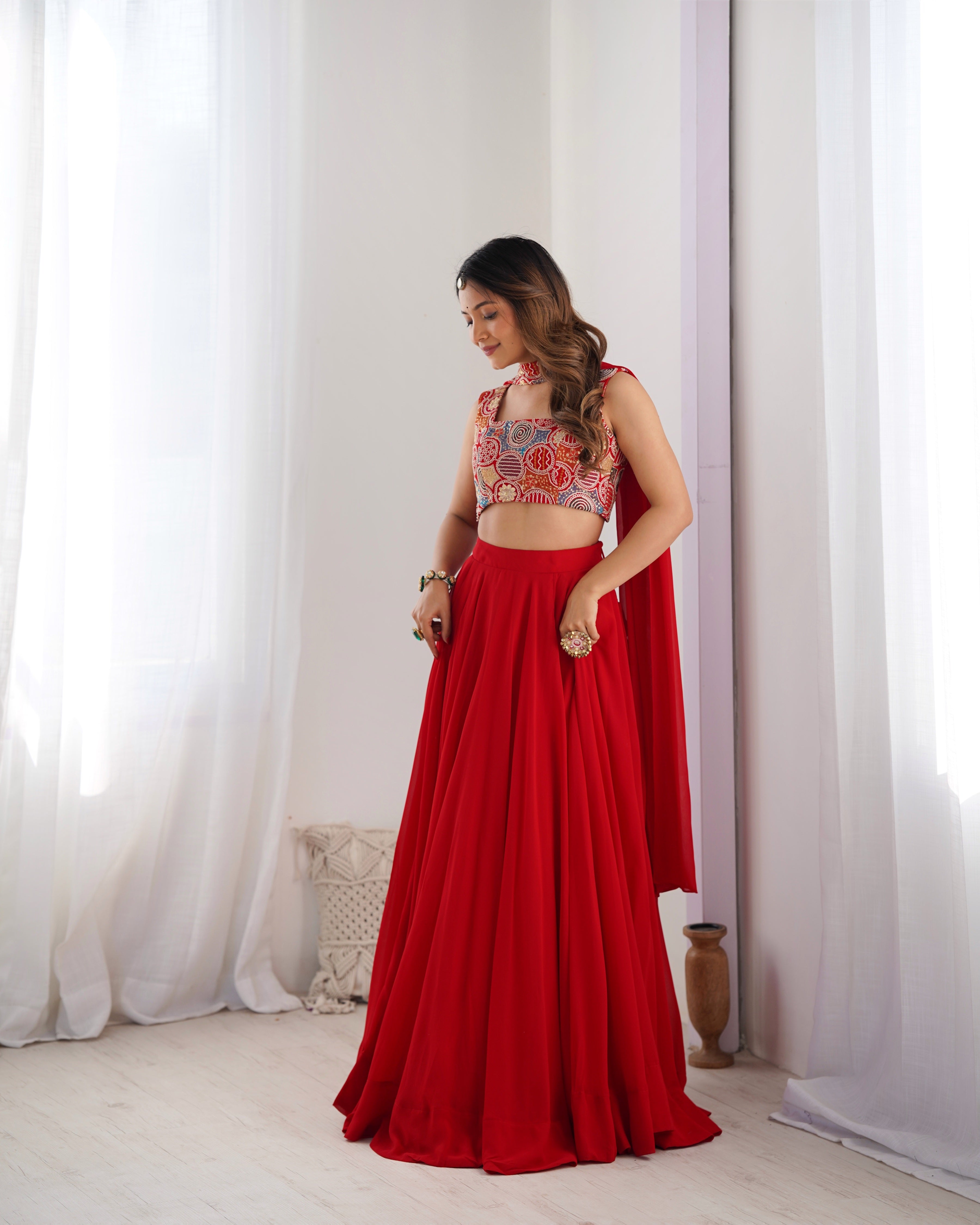Designer Lehenga Choli for Women – Embroidered Festive & Wedding Wear Lehenga Set