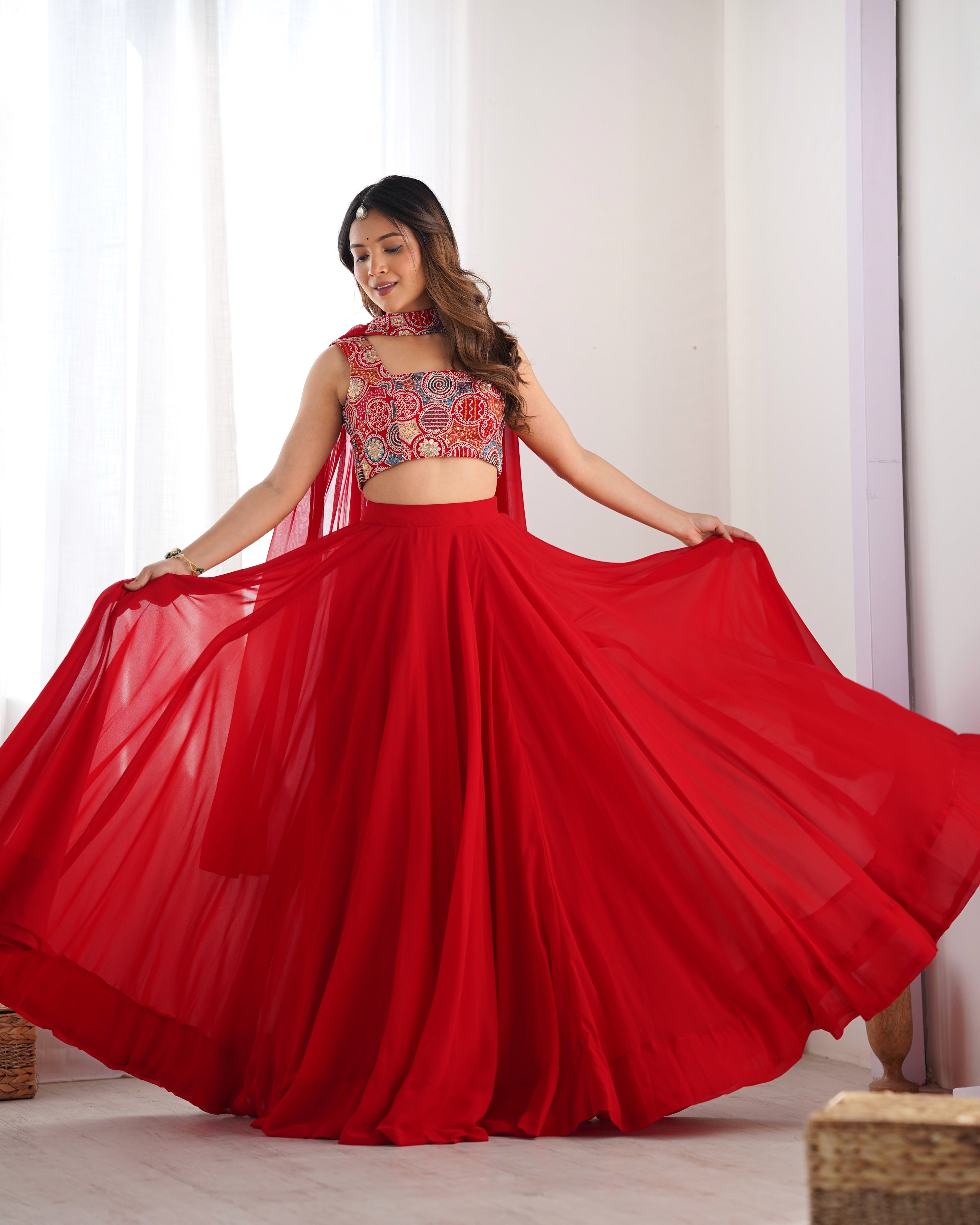 Designer Lehenga Choli for Women – Embroidered Festive & Wedding Wear Lehenga Set