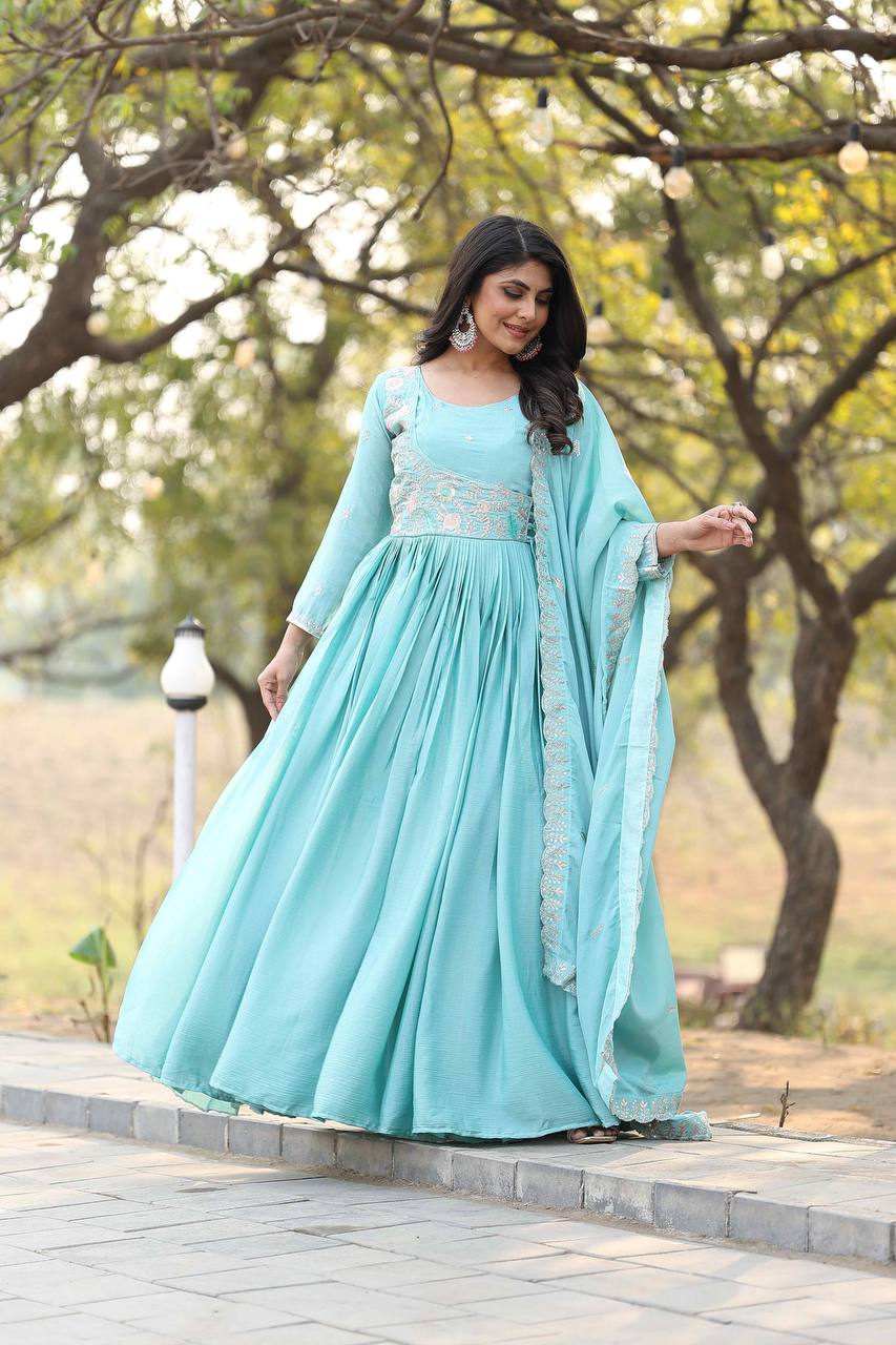 Anarkali Suit with Dupatta for Women