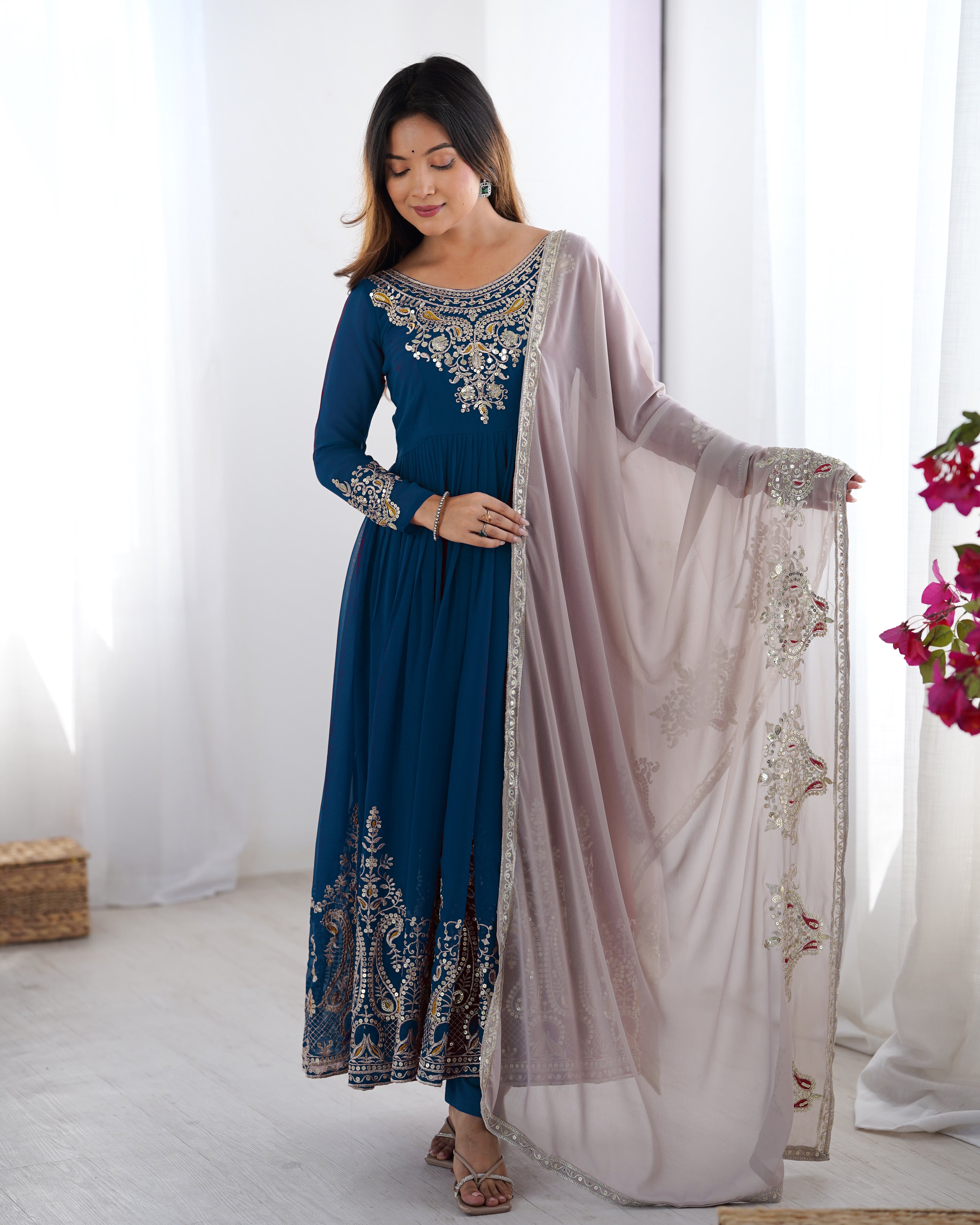 Designer Embroidered Anarkali Suit for Women
