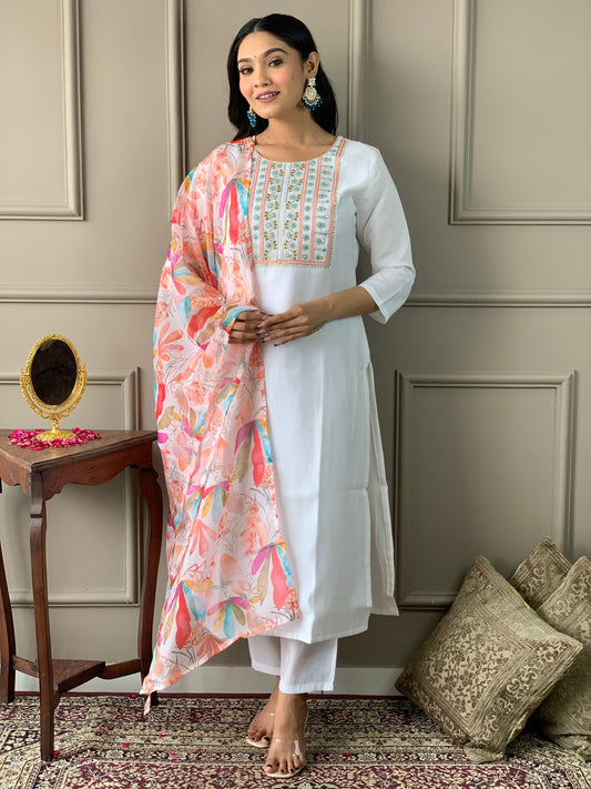 Festival Wear Straight Kurta Set For