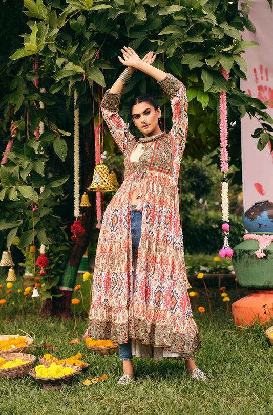 Sophisticated White Kurta Outfit