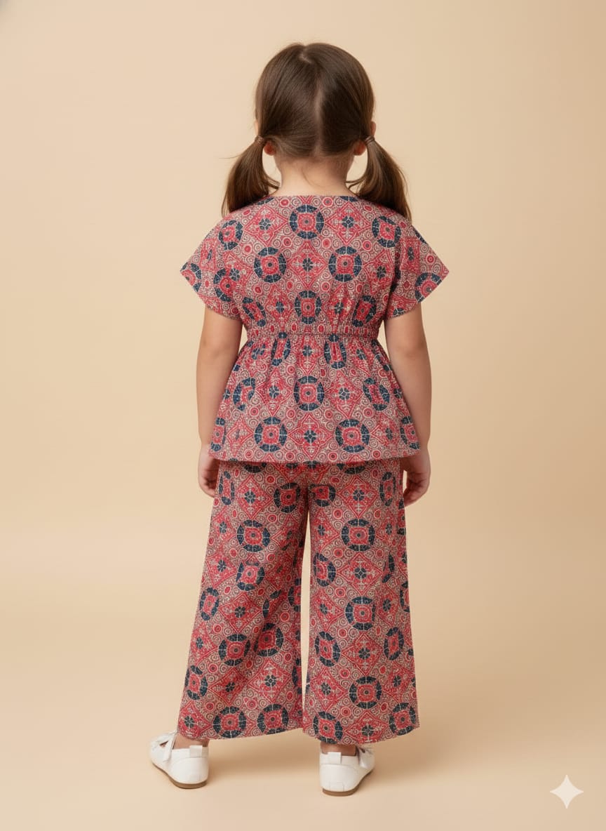 Little Blossom Printed Top & Pant Set