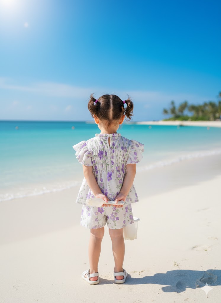 Lavender Petals Party Dress for Girls