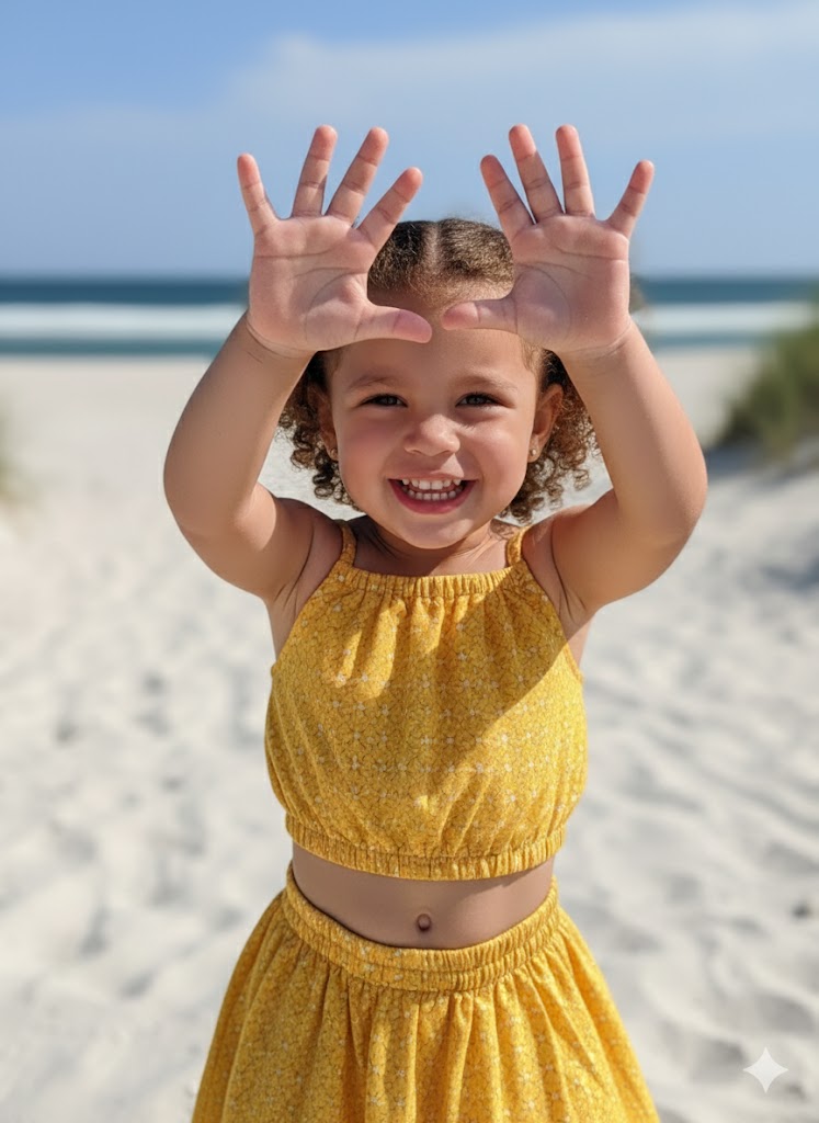Little Daisy Yellow Two-Piece Outfit