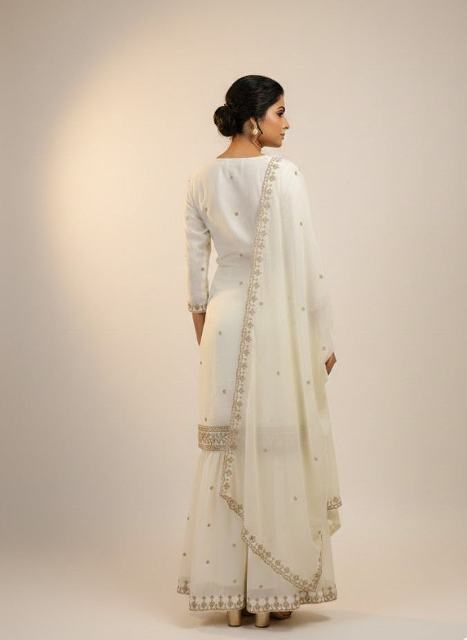 Festive Special Embroidered Kurta Set with Palazzo
