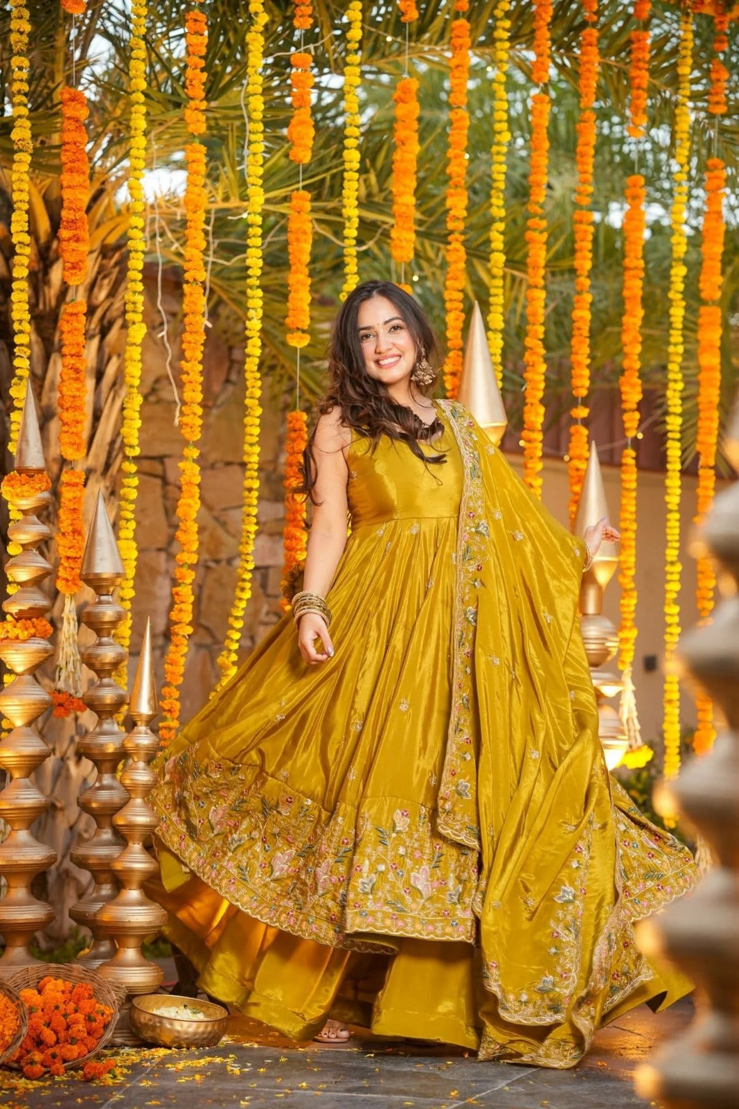 Embroidered Anarkali Suit with Dupatta – Designer Festive & Wedding Wear for Women