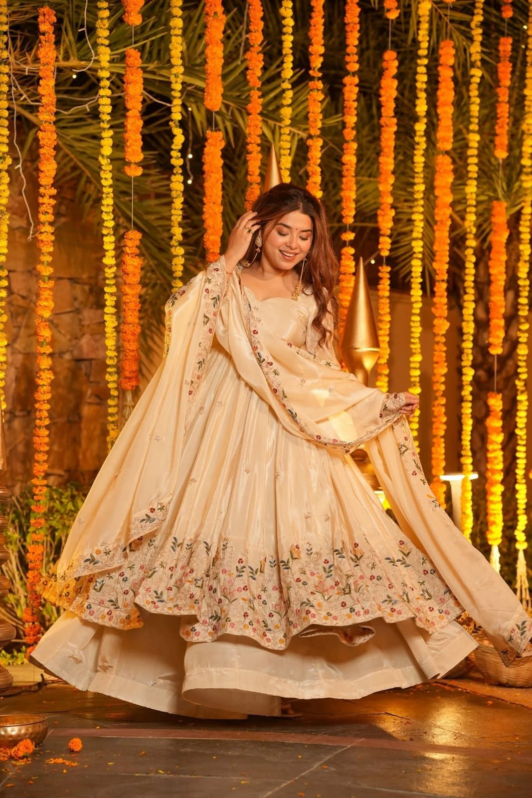Embroidered Anarkali Suit with Dupatta – Designer Festive & Wedding Wear for Women