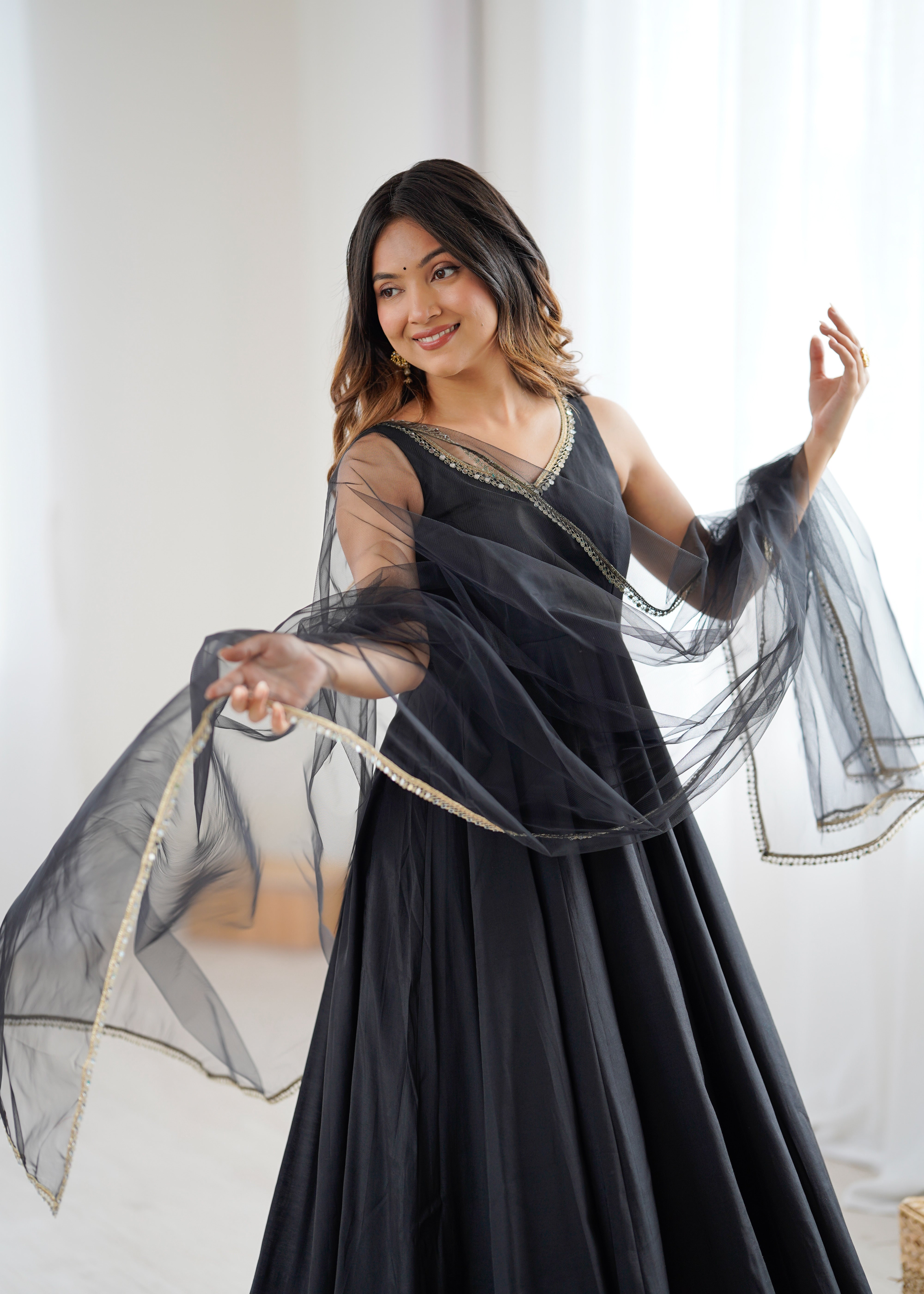 Women’s Anarkali Suit Set with Dupatta