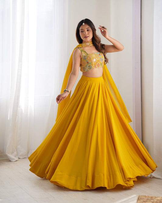 Classic Yellow Lehenga for Every Celebration