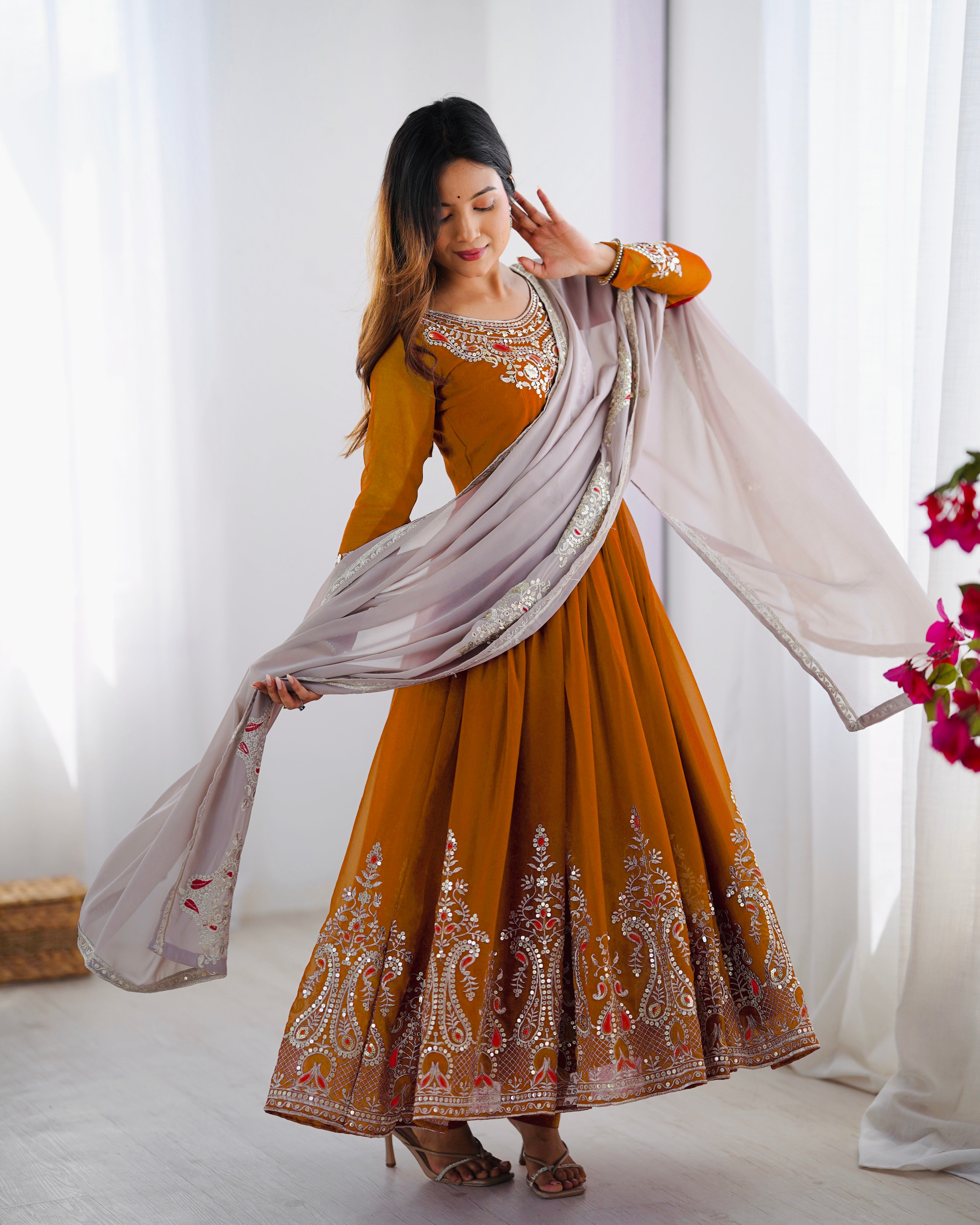 Designer Embroidered Anarkali Suit for Women
