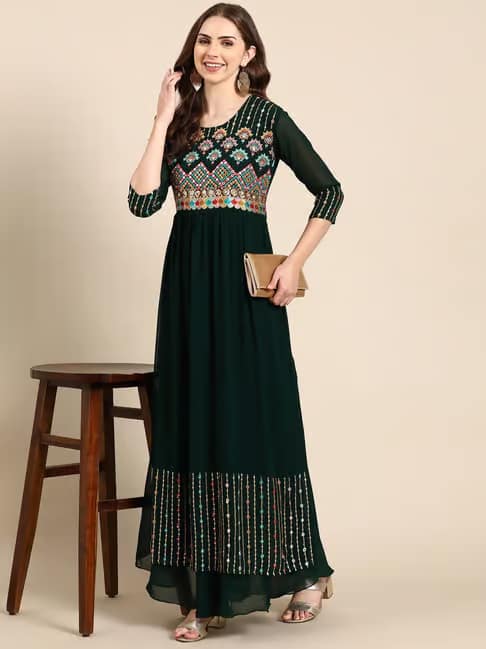 Designer Embroidered Anarkali Kurti for Women