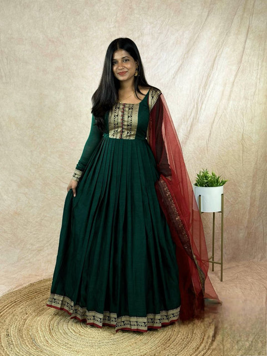 Emerald Charm Anarkali Set