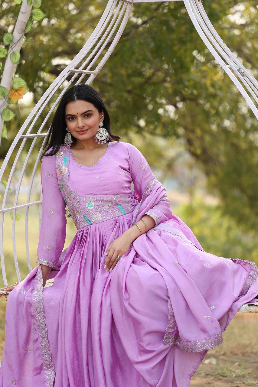 Anarkali Suit with Dupatta for Women