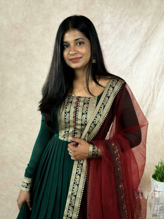 Emerald Charm Anarkali Set