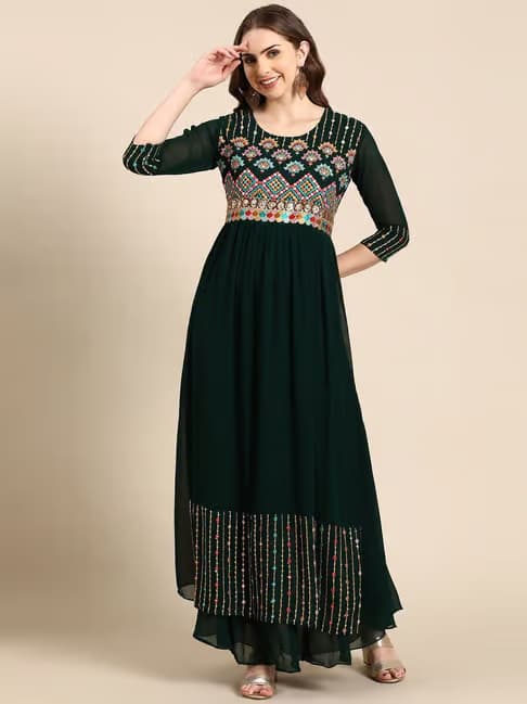 Designer Embroidered Anarkali Kurti for Women