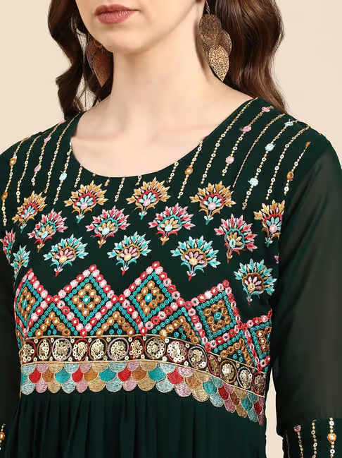 Designer Embroidered Anarkali Kurti for Women